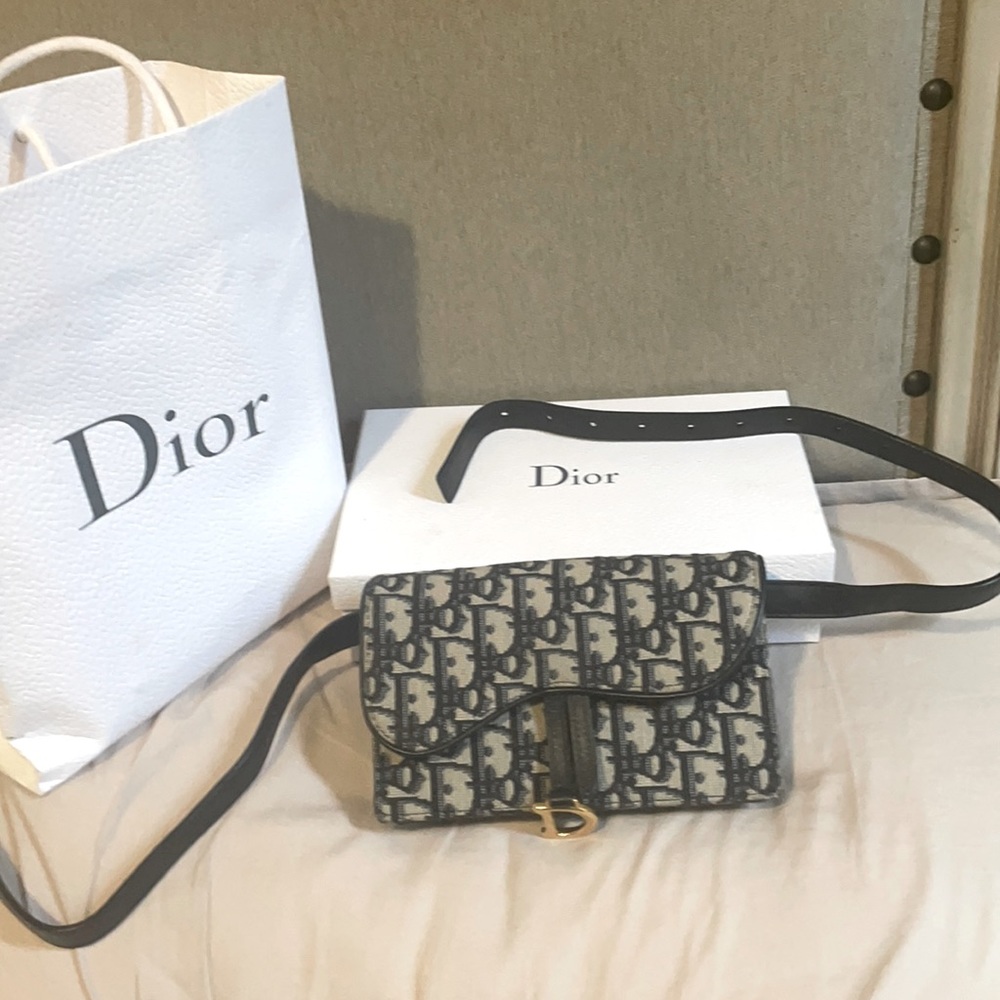 pre-owned Trotter Saddle flap belt bag